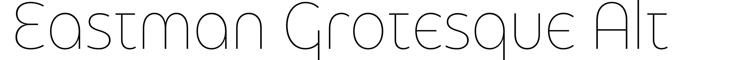 Eastman Grotesque Alt